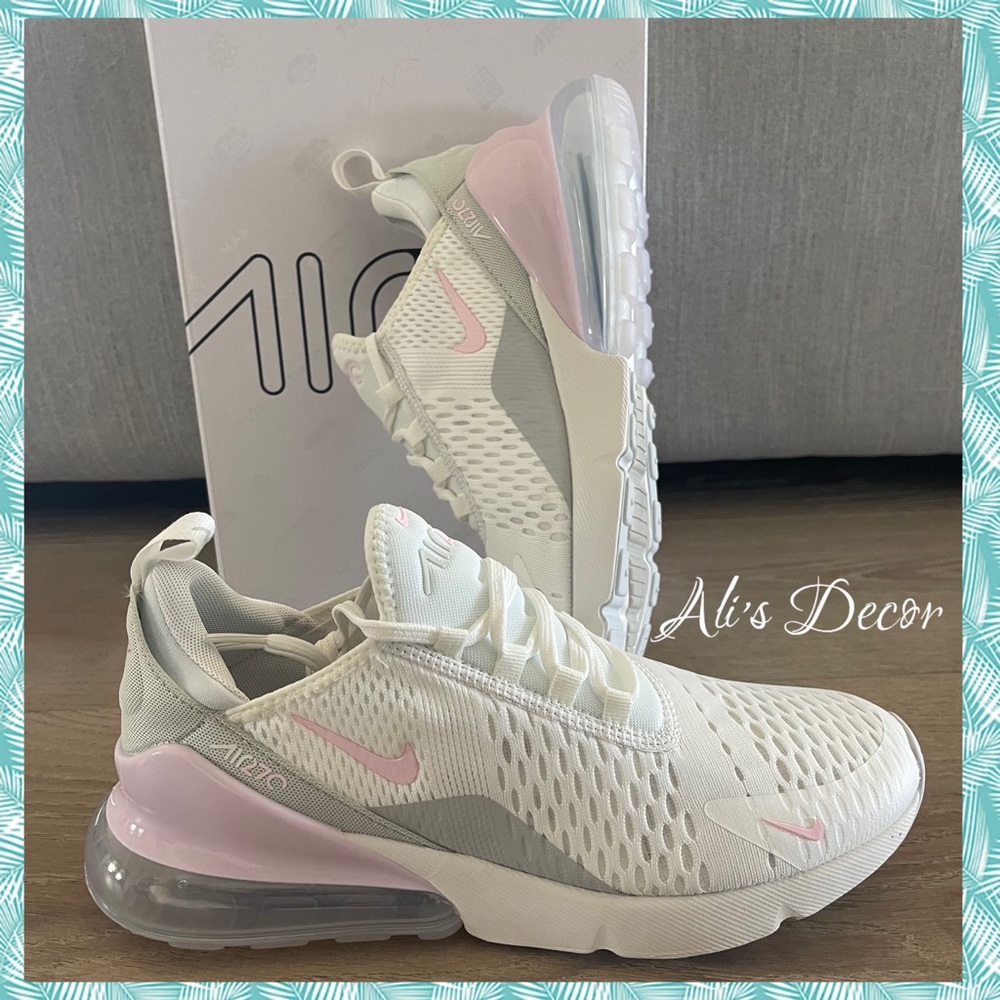 Nike Air Max 270 Summit White/Light Bone/Photon Dust/Regal Pink- New in box!